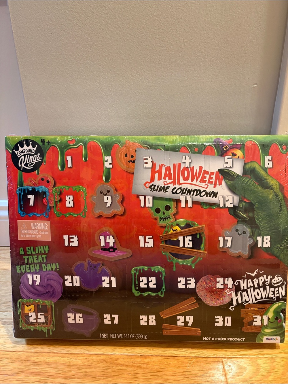 Compound Kings Halloween Slime Countdown Calendar - Green/Orange